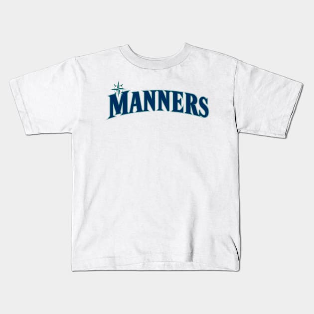 Seattle Mariners Kids T-Shirt by COLLAGEBALL